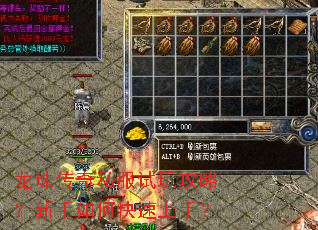 龙珠传奇私服试玩攻略?新手如何快速上手? 龙珠传奇私服试玩攻略?新手如何快速上手?