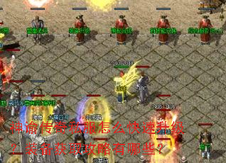 神谕传奇私服怎么快速升级?装备获取攻略有哪些? 神谕传奇私服怎么快速升级?装备获取攻略有哪些?