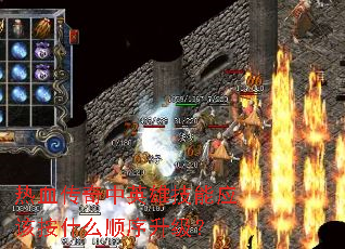 ��Ѫ������Ӣ�ۼ���Ӧ�ð�ʲô˳��������