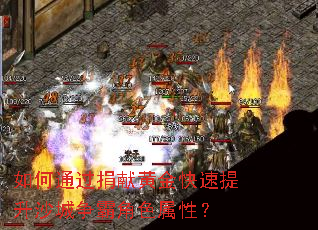 如何通过捐献黄金快速提升沙城争霸角色属性? 如何通过捐献黄金快速提升沙城争霸角色属性?