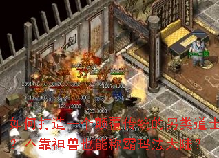 如何打造一个颠覆传统的另类道士?不靠神兽也能称霸玛法大陆? 如何打造一个颠覆传统的另类道士?不靠神兽也能称霸玛法大陆?