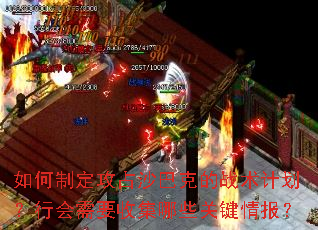 ����ƶ���ռɳ�Ϳ˵�ս���ƻ����л���Ҫ�ռ���Щ�ؼ��鱨��