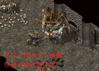 新区开荒必读?如何快速升级称霸沙城? 新区开荒必读?如何快速升级称霸沙城?