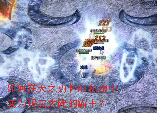 如何在天之刃怀旧私服中成为玛法大陆的霸主? 如何在天之刃怀旧私服中成为玛法大陆的霸主?
