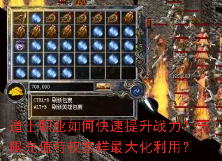 道士职业如何快速提升战力?无限充值特权怎样最大化利用? 道士职业如何快速提升战力?无限充值特权怎样最大化利用?