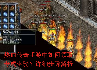 热血传奇手游中如何领取老虎坐骑?详细步骤解析 热血传奇手游中如何领取老虎坐骑?详细步骤解析