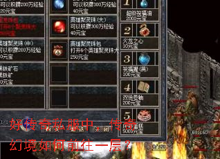 好传奇私服中,传奇幻境如何前往一层? 好传奇私服中,传奇幻境如何前往一层?