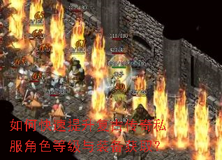 如何快速提升复古传奇私服角色等级与装备获取? 如何快速提升复古传奇私服角色等级与装备获取?