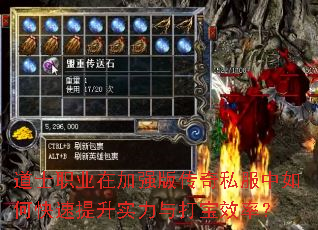 道士职业在加强版传奇私服中如何快速提升实力与打宝效率? 道士职业在加强版传奇私服中如何快速提升实力与打宝效率?