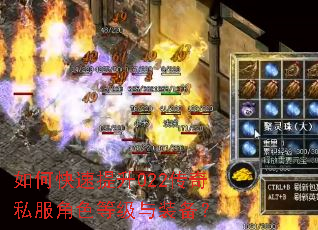 如何快速提升022传奇私服角色等级与装备? 如何快速提升022传奇私服角色等级与装备?