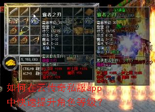如何在云传奇私服app中快速提升角色等级? 如何在云传奇私服app中快速提升角色等级?