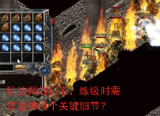 玩法师的玩家,练级时需注意哪两个关键细节? 玩法师的玩家,练级时需注意哪两个关键细节?