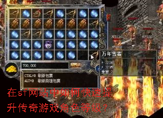 在sf网站中如何快速提升传奇游戏角色等级? 在sf网站中如何快速提升传奇游戏角色等级?