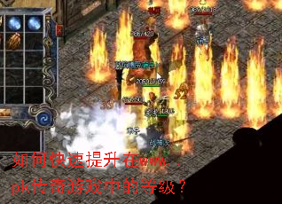 如何快速提升在www..pk传奇游戏中的等级? 如何快速提升在www..pk传奇游戏中的等级?
