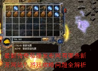最新传奇私服发布网有哪些新开网站?游戏攻略问题全解析 最新传奇私服发布网有哪些新开网站?游戏攻略问题全解析