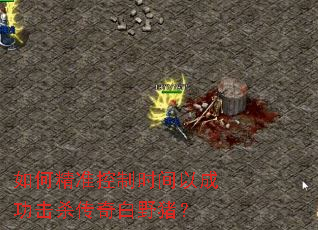 如何精准控制时间以成功击杀传奇白野猪? 如何精准控制时间以成功击杀传奇白野猪?