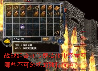 战战组合在传奇私服中究竟有哪些不可忽视的独特优势? 战战组合在传奇私服中究竟有哪些不可忽视的独特优势?