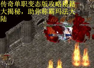 传奇单职变态版攻略秘籍大揭秘，助你称霸玛法大陆