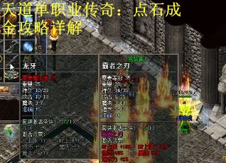 天道单职业传奇：点石成金攻略详解