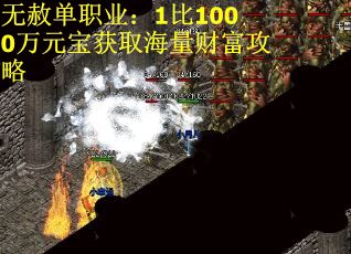 无赦单职业：1比1000万元宝获取海量财富攻略
