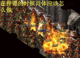 在押镖的时候具体应该怎么做