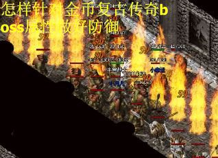 怎样针对金币复古传奇boss属性做好防御