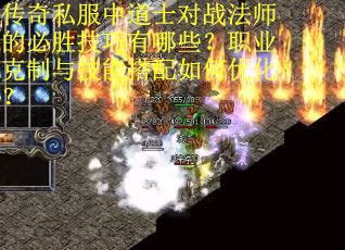 传奇私服中道士对战法师的必胜技巧有哪些？职业克制与技能搭配如何优化？