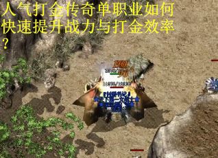 人气打金传奇单职业如何快速提升战力与打金效率？