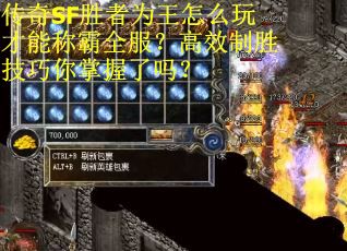 传奇SF胜者为王怎么玩才能称霸全服？高效制胜技巧你掌握了吗？