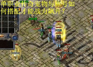 单职业传奇宠物与称号如何搭配才能战力飙升？