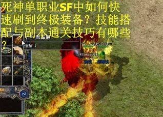 死神单职业SF中如何快速刷到终极装备？技能搭配与副本通关技巧有哪些？