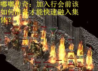嘟嘟传奇：加入行会前该如何准备才能快速融入集体？
