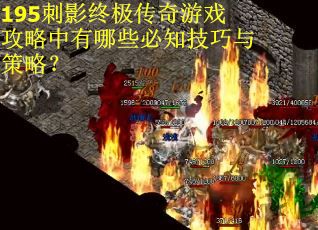 195刺影终极传奇游戏攻略中有哪些必知技巧与策略？